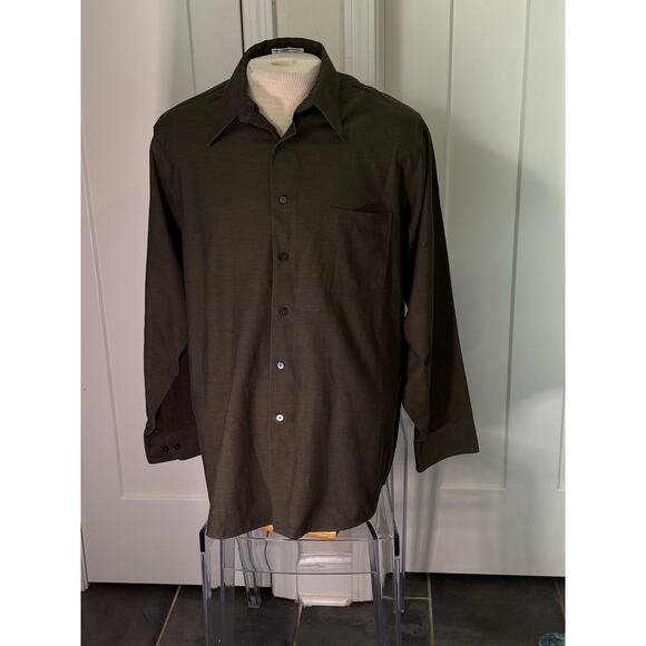 Geoffrey Beene Dark Gray Dress Shirt - Size 34/35, Wrinkle-Free - Picture 3 of 7